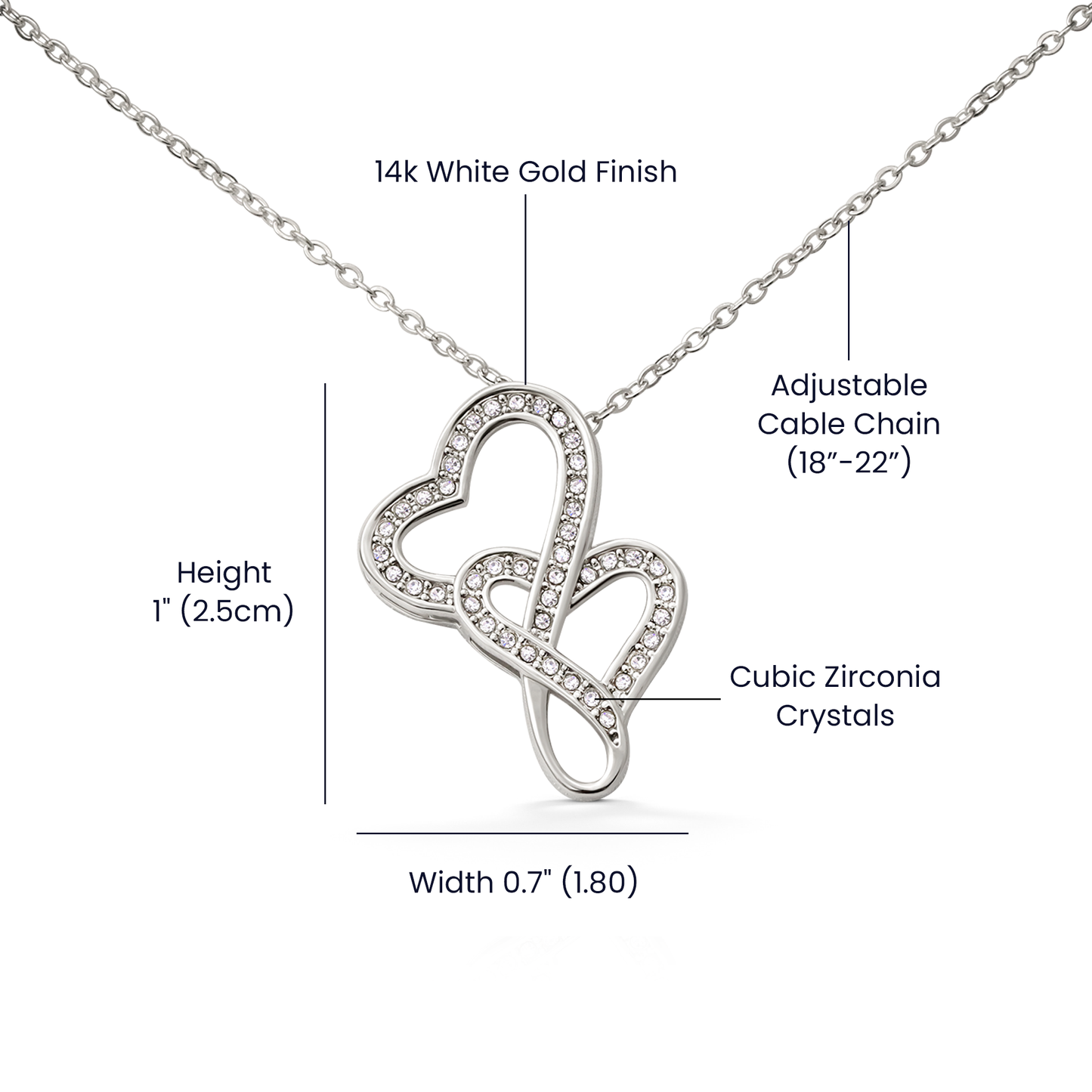 Show Her How Strong Your Bond Is With The Heart-To-Heart Pendant Necklace