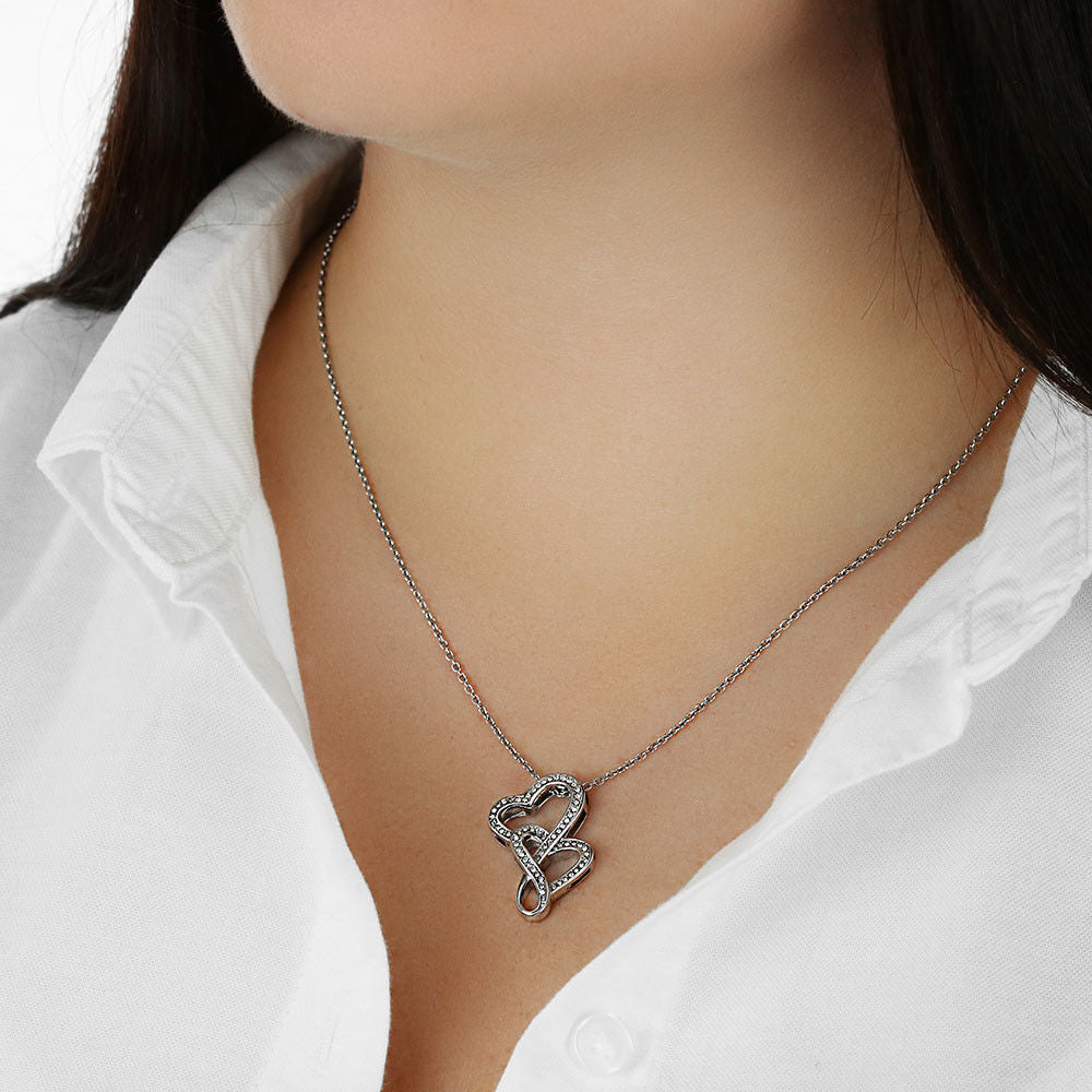 Show Her How Strong Your Bond Is With The Heart-To-Heart Pendant Necklace