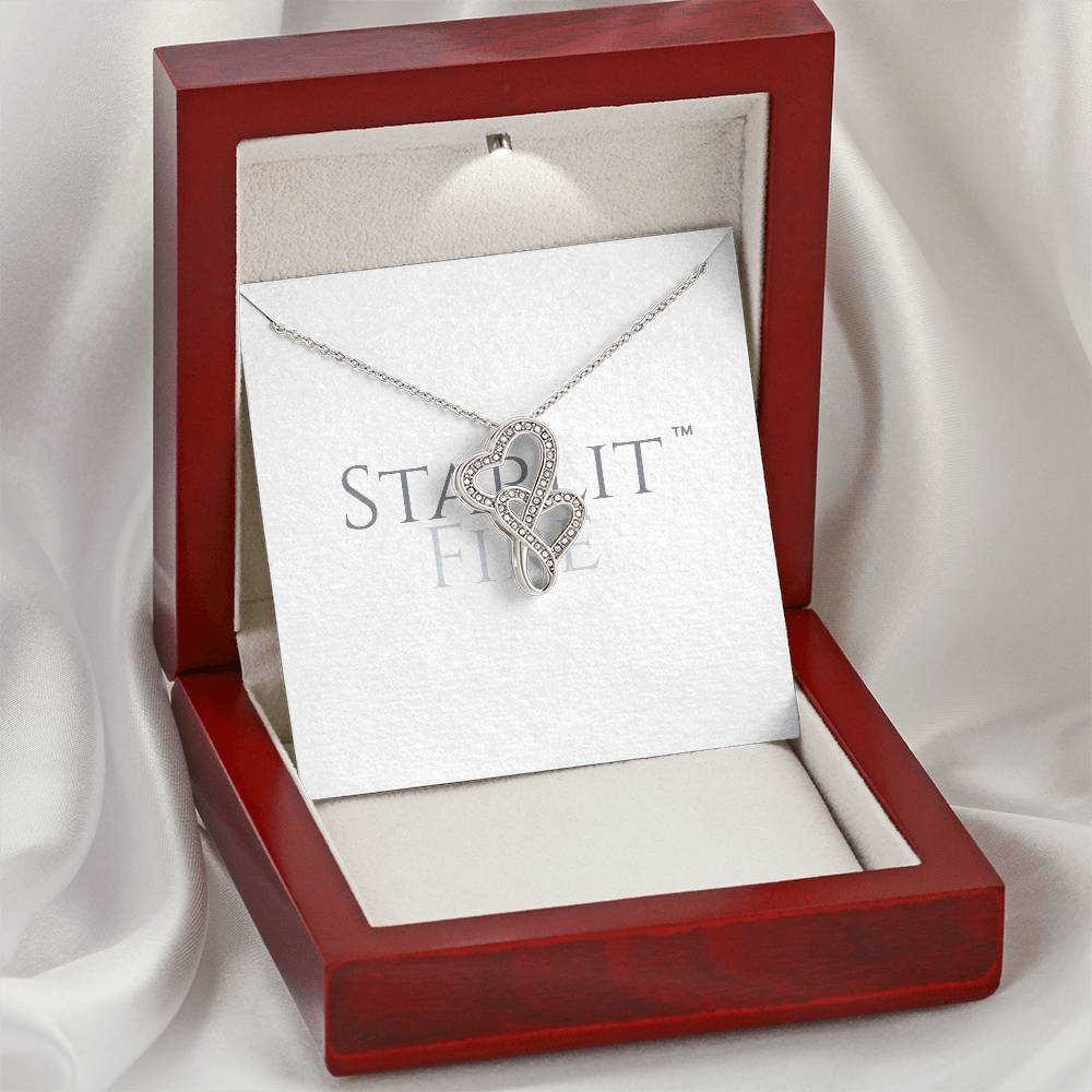 Show Her How Strong Your Bond Is With The Heart-To-Heart Pendant Necklace