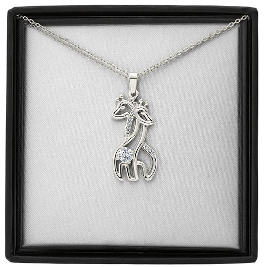 Super Cute Giraffe Charm and Necklace